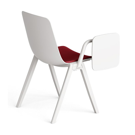 Krede - R30-X-BS Chair with Tablet (White Frame)